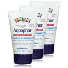 Aquaphor Baby Healing Ointment Diaper Rash and Dry Skin Protectant, 3 oz (Pack of 3)